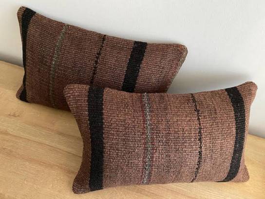 Kilim chocolate algodón 3050