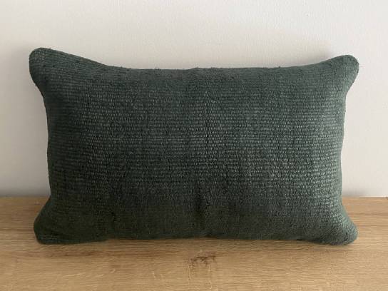 Kilim verde oscuro algodón...