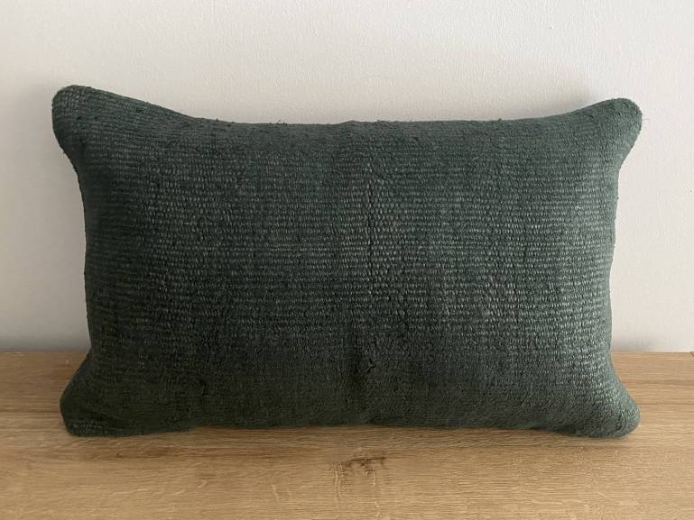 Kilim verde oscuro algodón...