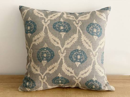 Lino estampado azules 4545