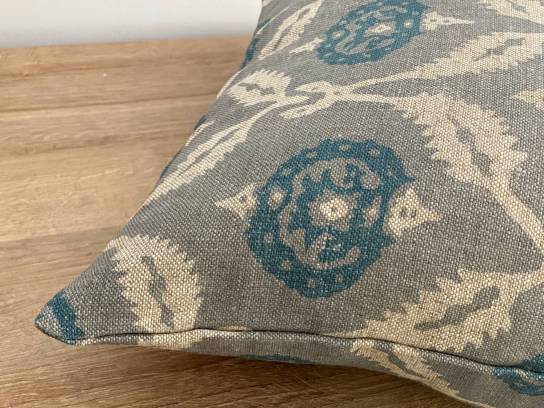 Lino estampado azules 4545