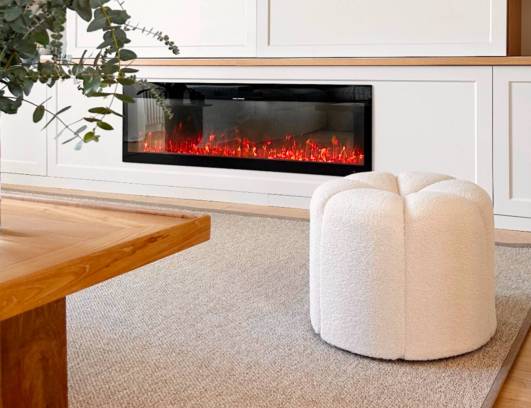 Puf bouclé tulipa 60x40