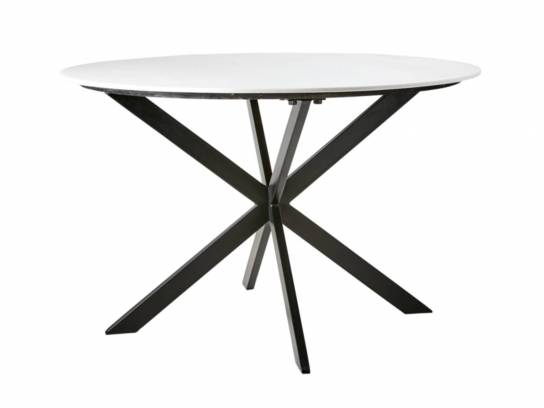 Mesa mármol y hierro 120cm