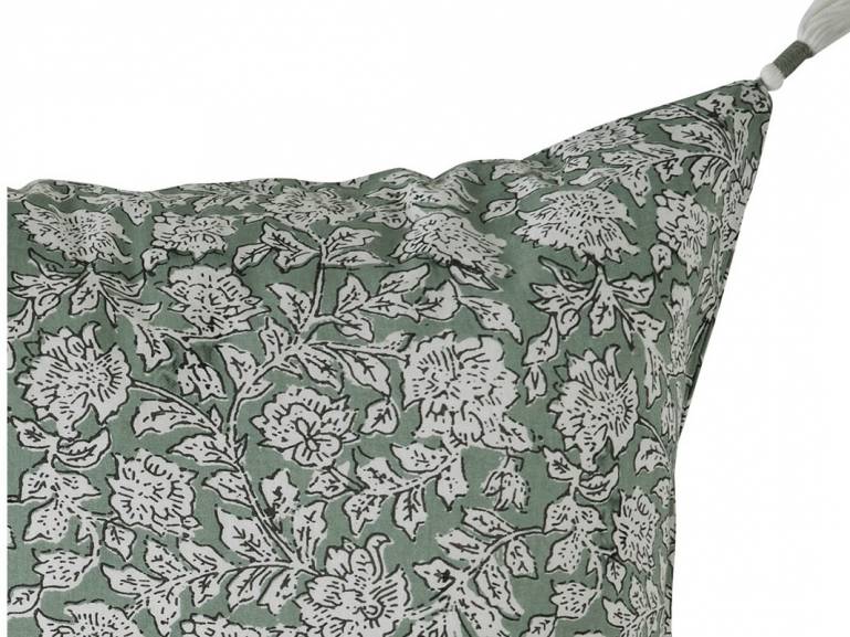 Cojín floreado azul 5050