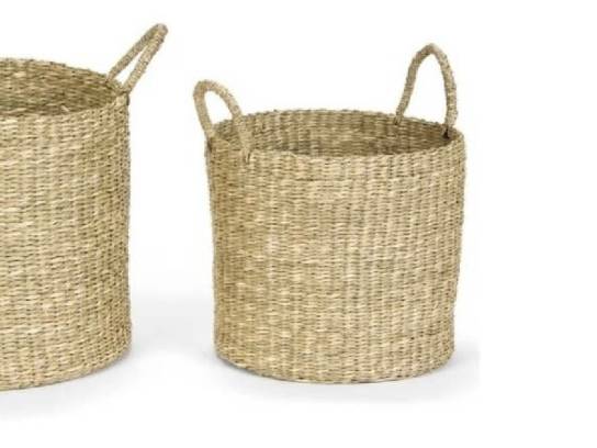 Cesta de fibra natural